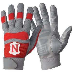 Neumann Youth Gripper II Receiver Football Gloves SCARLET/GRAY YOUTH 