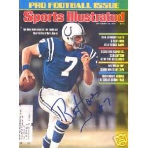 Bert Jones autographed Sports Illustrated Magazine (Baltimore Colts)