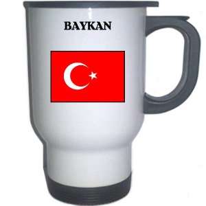  Turkey   BAYKAN White Stainless Steel Mug Everything 