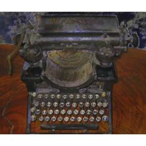  Old Typewriter on Brown Table Mousepads