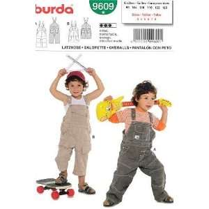  BURDA PATTERN 9609 OVERALLS SIZE 3 8