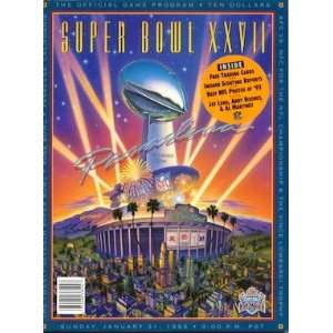  1993 Super Bowl XXVII Program   Cowboys / Bills Sports 