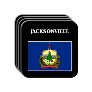  US State Flag   JACKSONVILLE, Vermont (VT) Set of 4 Mini 