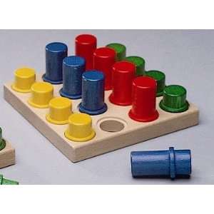  NIC Wooden Toys   Cubio Largel Plug Board Toys & Games
