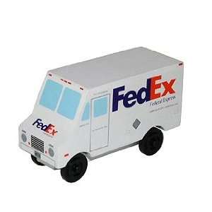  Wooden FedEx Truck, Federal Express Package Delivery 