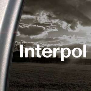  Interpol Decal Rock Band Car Truck Window Sticker 
