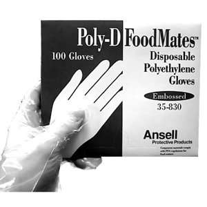   DISP POLY D FM MED, CS 4/500, 10 0283 ANSELL PROTECTIVE PRODUCT GLOVES