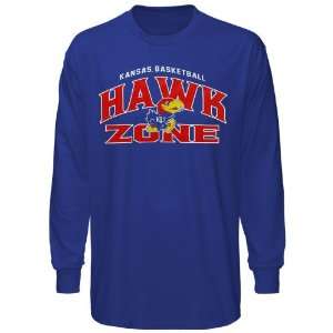 Kansas Jayhawks Royal Blue I Love College Hoops Team Spirit Hawk Zone 