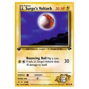 Pokemon   Lt. Surges Voltorb (86)   Gym Challenge Toys 