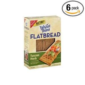 Nabisco Wheat Thins Flatbread, Tuscan Herbs, 5.5 Ounce Boxes (Pack of 