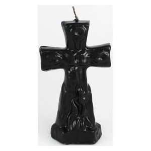  Image candle Altar Cross Black 