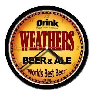  WEATHERS beer and ale cerveza wall clock 