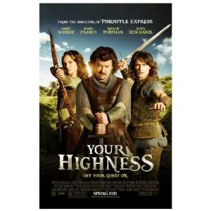  Your Highness Poster   Promo Flyer   11 X 17 2011 Movie 