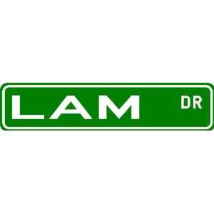 LAM Street Sign ~ Family Lastname Sign ~ Gameroom, Basement, Garage 