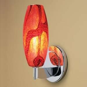  Bruck 100122ch red chrome Ciro Sconce
