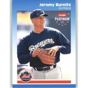  2002 Fleer Platinum #101 Jeromy Burnitz   New York Mets 