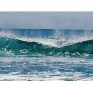  The Surf Crashes on the Australian Shoreline Near Kalbarri 