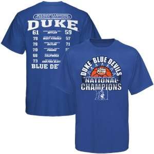  Duke Blue Devils Duke Blue 2010 NCAA Division I Mens 