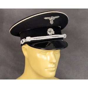  German SS Allgemeine Officer Visor Cap  Size 7.25 (58 cm 