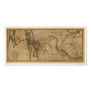  Lewis Clark Expedition Map   1804 Print