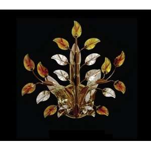   Gold Crystal Wall Sconce with Clear, Pink or Amber Crystals SKU# 10770