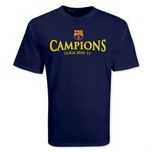  hidden FC Barcelona 10/11 La Liga Champions T Shirt (Navy 