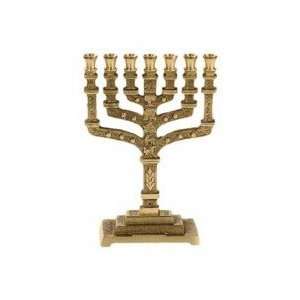  Menorah 12 Tribes Brass (7 Branched) 4 Arts, Crafts 