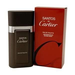   New   SANTOS DE CARTIER by Cartier EDT SPRAY 1.6 OZ   120426 Beauty
