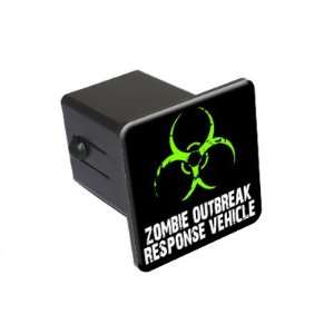 Zombie Outbreak Response Vehicle   Green   2 Tow Trailer Hitch Cover 