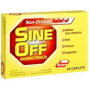  SINE OFF CAP MAX NON DROWSY 24CP GEMINI PHARMACEUTICAL 