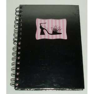   Tres Chic Boutique Black & Pink High Heeled Shoes Blank Journal Diary