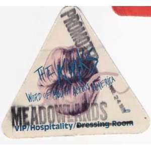  Kinks Word of Mouth Original Backstage Pass 1989