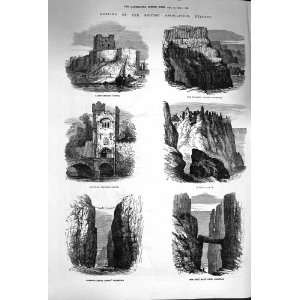  1874 Carrickfergus Castle GiantS Causeway Dunluce Path 