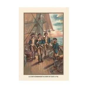   and Chief of Fleet 1776 12x18 Giclee on canvas