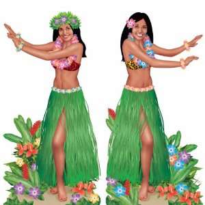    Lets Party By Amscan 5 Hula Dancers Add Ons 