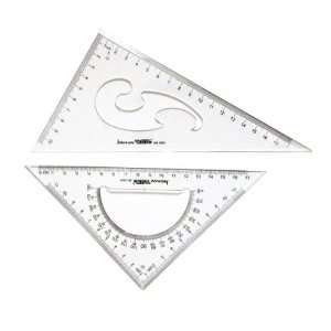   Triangle 18cm 180mm 7 Inches 45º and 60º Arts, Crafts & Sewing