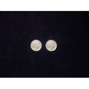  Set of 2 1937 Buffalo Nickels 