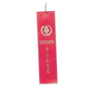 Award Ribbons Second Place Red (Pack of 50)  Sports 