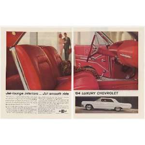 1964 Chevy Impala Super Sport Coupe Interior 2 Page Print 