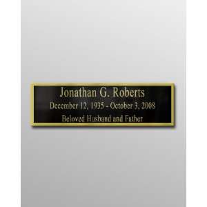  Military Style or Flag Case Nameplate   5 x 1 1/2 
