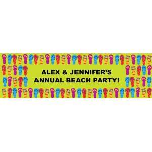  Flip Flop Personalized Banner Large 30 x 100 Health 