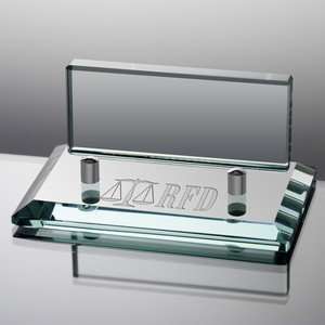  Jade Glass Business Card Holder for Lawyers