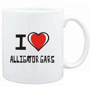    Mug White I love Alligator Gars  Animals