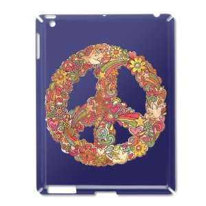 iPad 2 Case Royal Blue of Peaceful Peace Symbol
