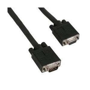  50 Foot Black SVGA Monitor Extension Cable W/ Ferrites 