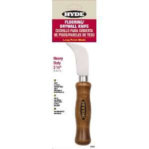 Hyde Tools 20350 2 1/2 Inch Flooring and Drywall Long Point Knife