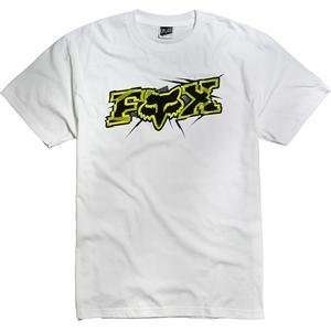  Fox Racing Attacker Short Sleeve T Shirt   Small/White 
