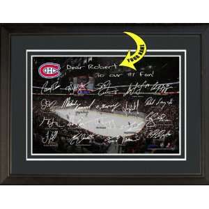  Montreal Canadiens PERSONALIZED Framed Print with Players 