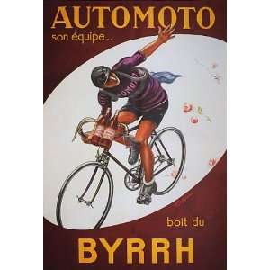  AUTOMOTO BYRRH BICYCLE CYCLES BIKE FRANCE FRENCH VINTAGE 