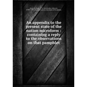  An appendix to the present state of the nation microform 